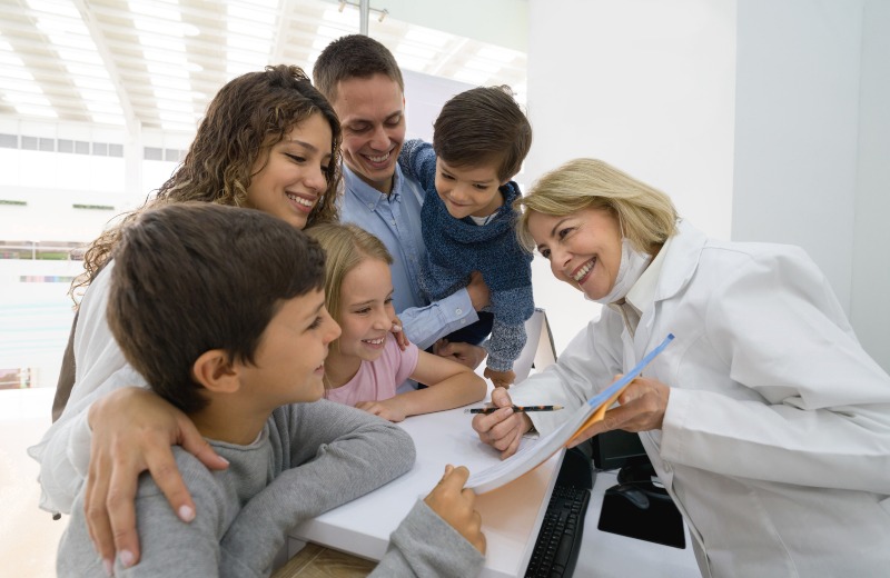 A happy family at Wyoming Dental Office for family dental care in Wyoming, MI